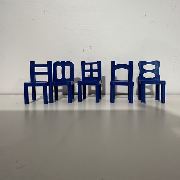 fundex Other - Fundex Stacking Chairs Game Replacement Chairs Lot of 17 Red Blue Yellow Parts